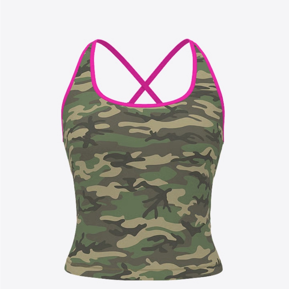VS PINK MEDIUM SQUARE NECK TANK TOP NWT